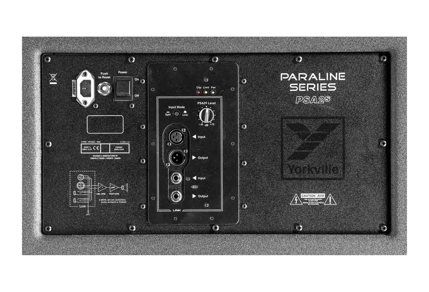 Yorkville Sound PSA2S, Bass Reflex Subwoofer - Dual 15-inch - Hollywood DJ