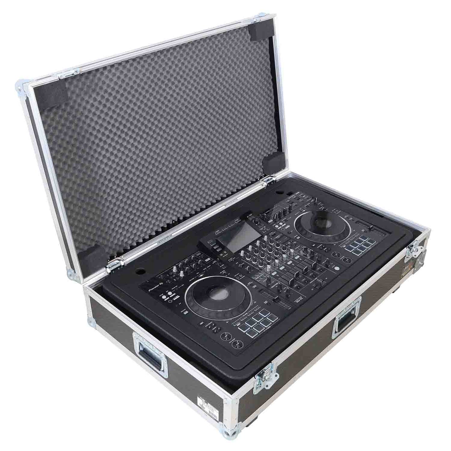 B-Stock: ProX XZF-DJCT BL CASE, Control Tower DJ Stand with Laptop Arm, Travel Hard Cases - Black Finish - Hollywood DJ