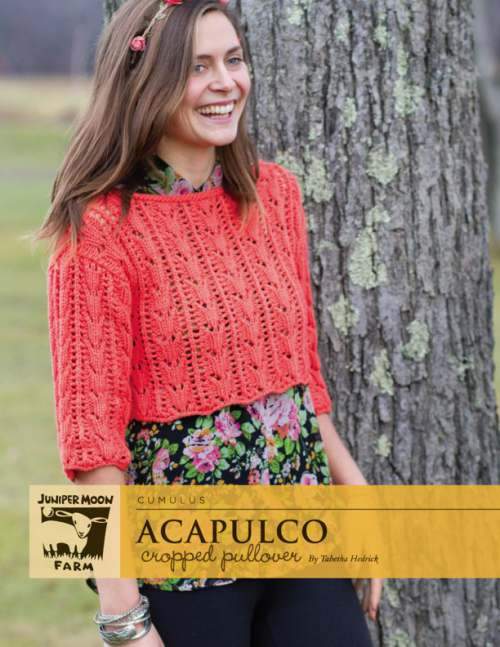 Juniper Moon Farm Cumulus Acapulco Cropped Pullover