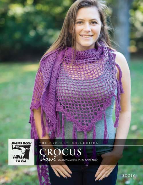 Juniper Moon Farm Zooey Crocus Shawl (PDF Download)
