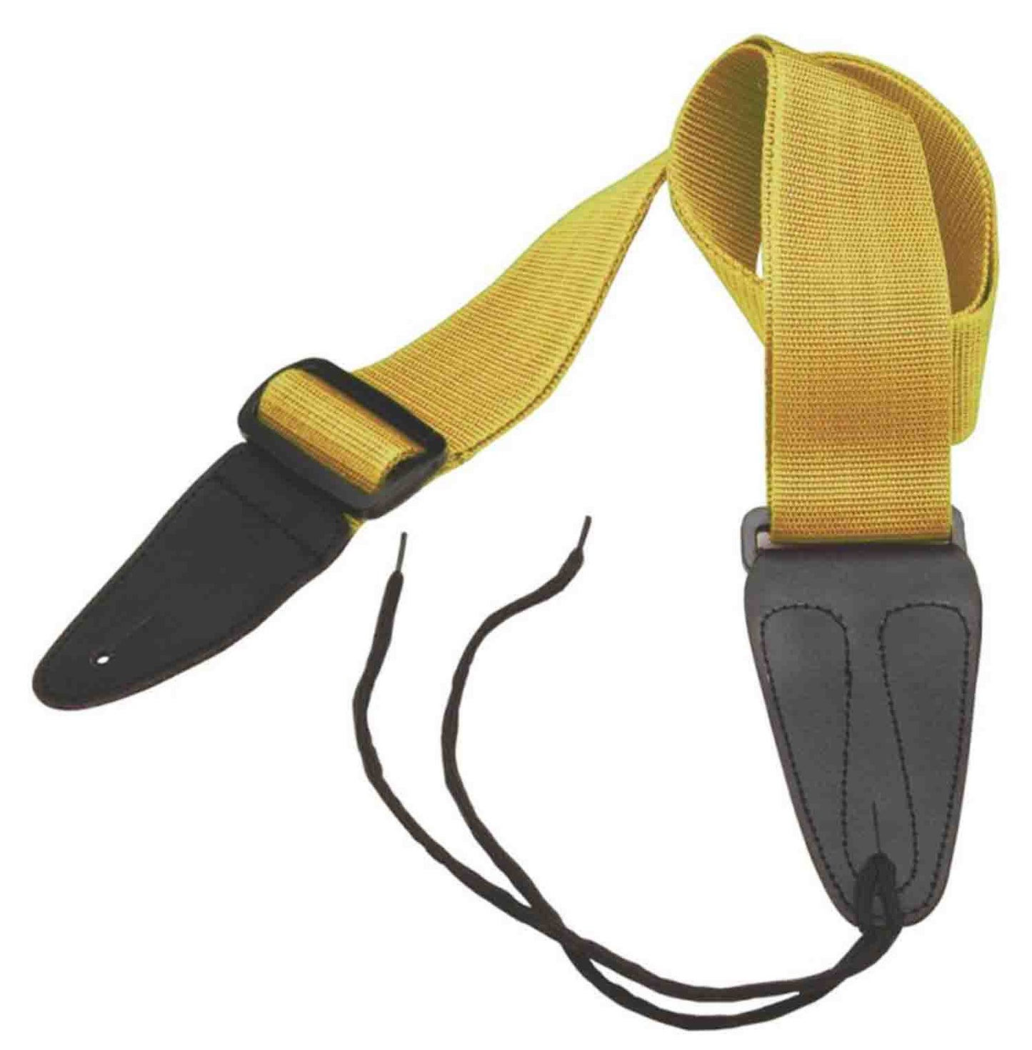 On Stage GSA10YW Guitar Strap with Leather Ends - Hollywood DJ