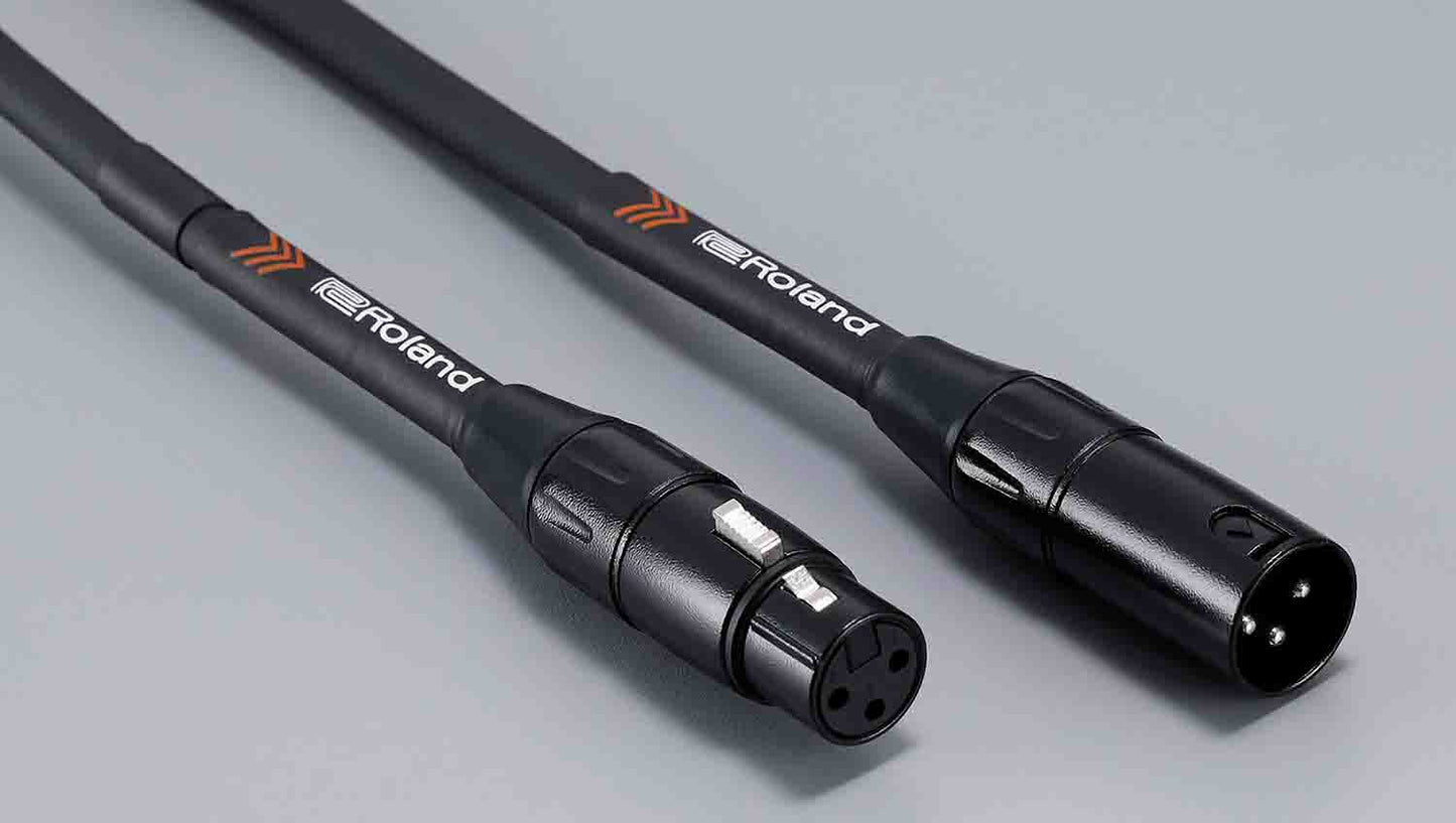 Roland RMC-B25, 25FT / 7.5M Microphone Cable - Black Series - Hollywood DJ