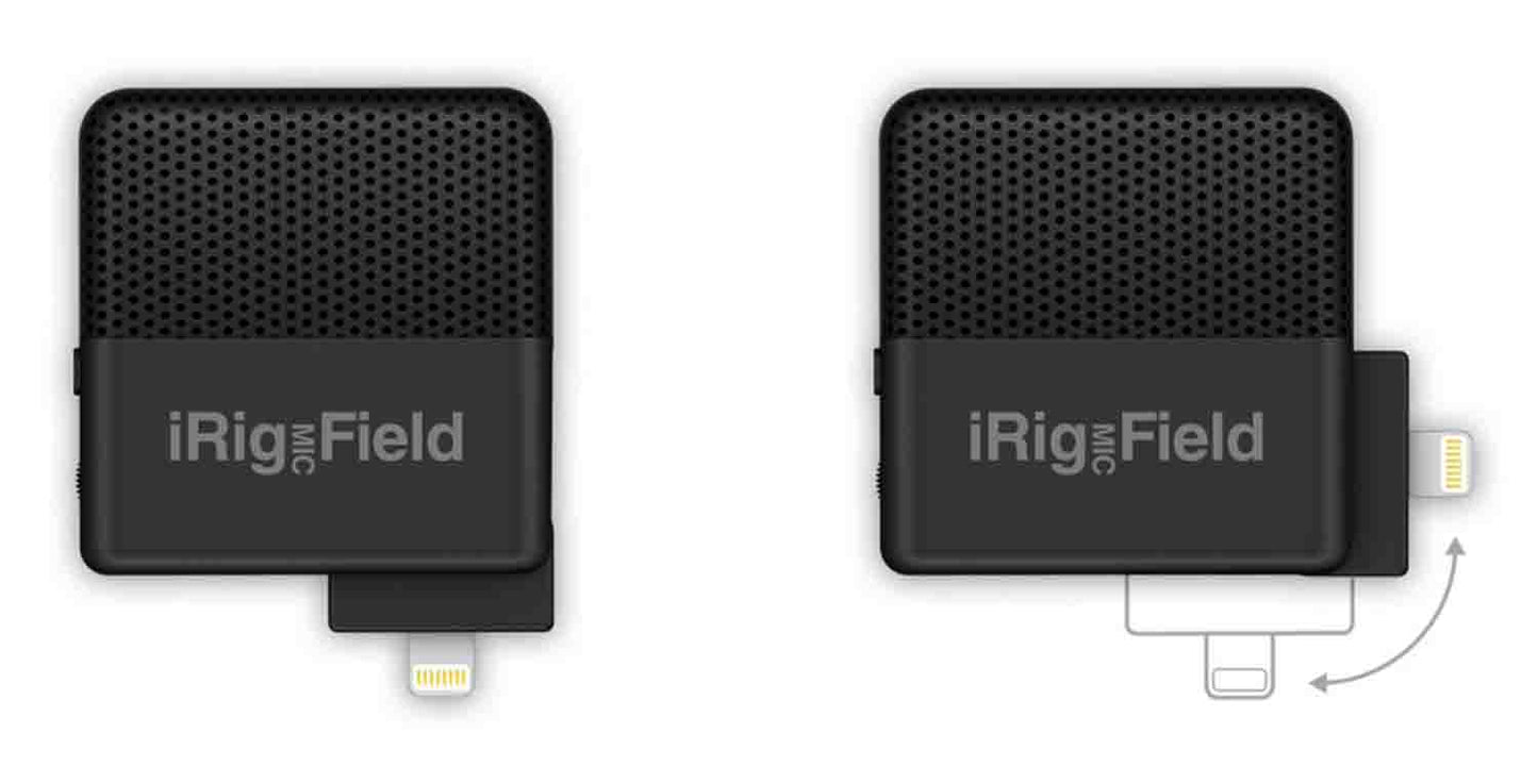 IK Multimedia iRig Mic Field Stereo Digital Field Recording iOS Microphone - Hollywood DJ