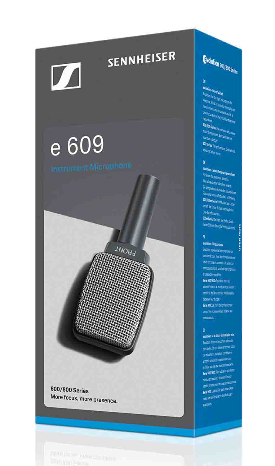 Sennheiser E 609 SILVER Supercardioid Instrument Microphone - Hollywood DJ