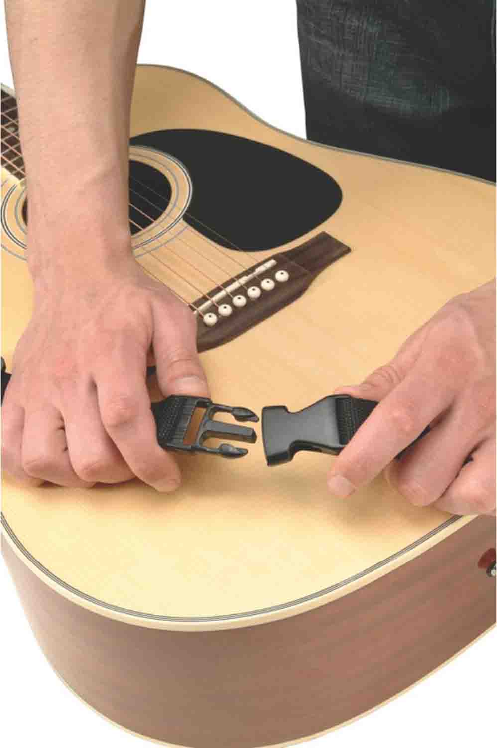 On Stage GSA6230 Click-It Guitar Strap - Hollywood DJ
