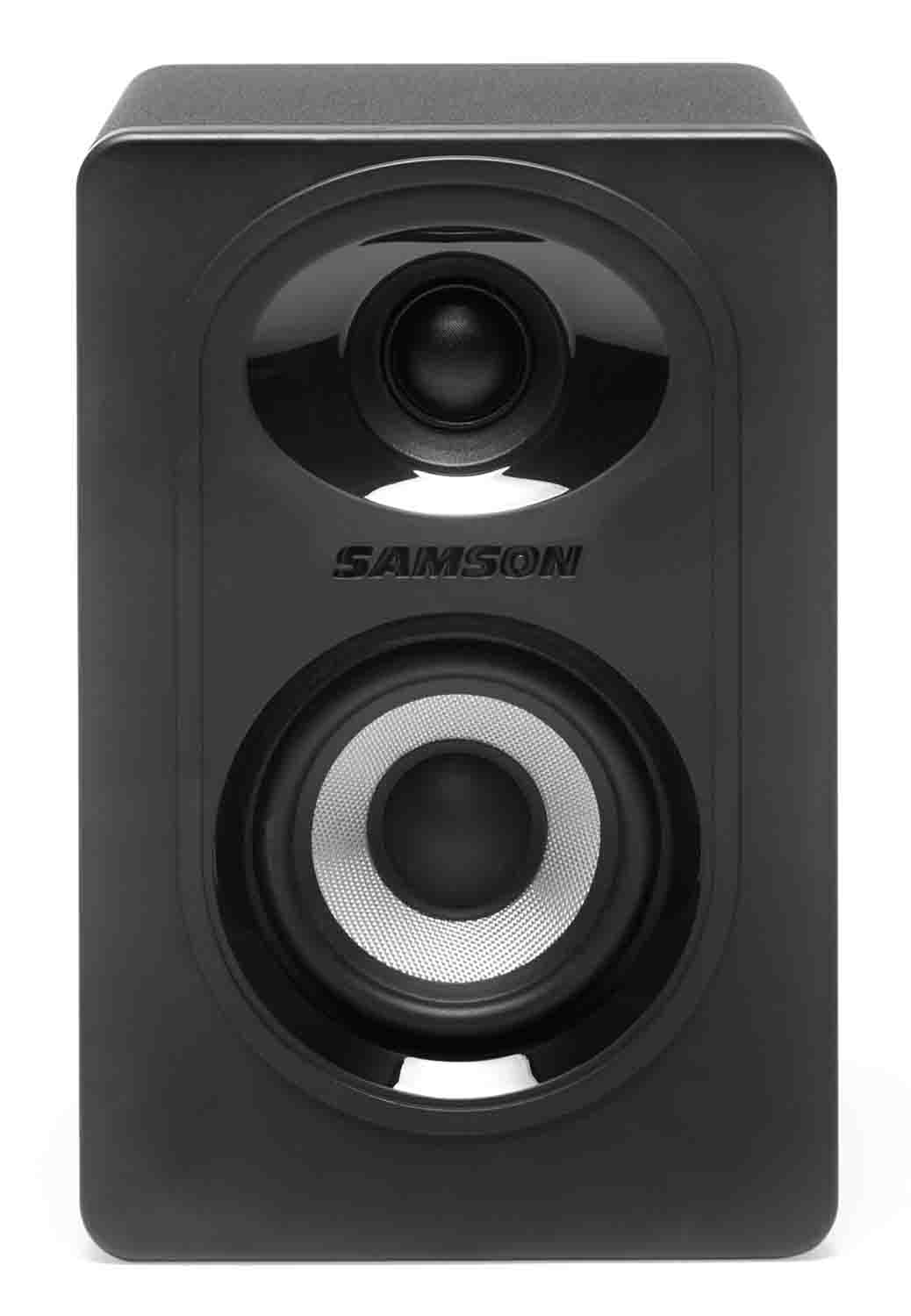 Samson MediaOne M30BT Powered 3-Inch 2-Way Studio Monitors with Bluetooth
