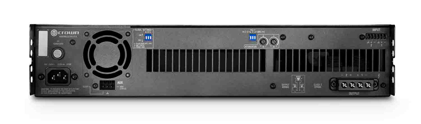Crown DCI2X600 Drive Core Install 2-Channel 600W Network Amplifier with BLU Link - Hollywood DJ