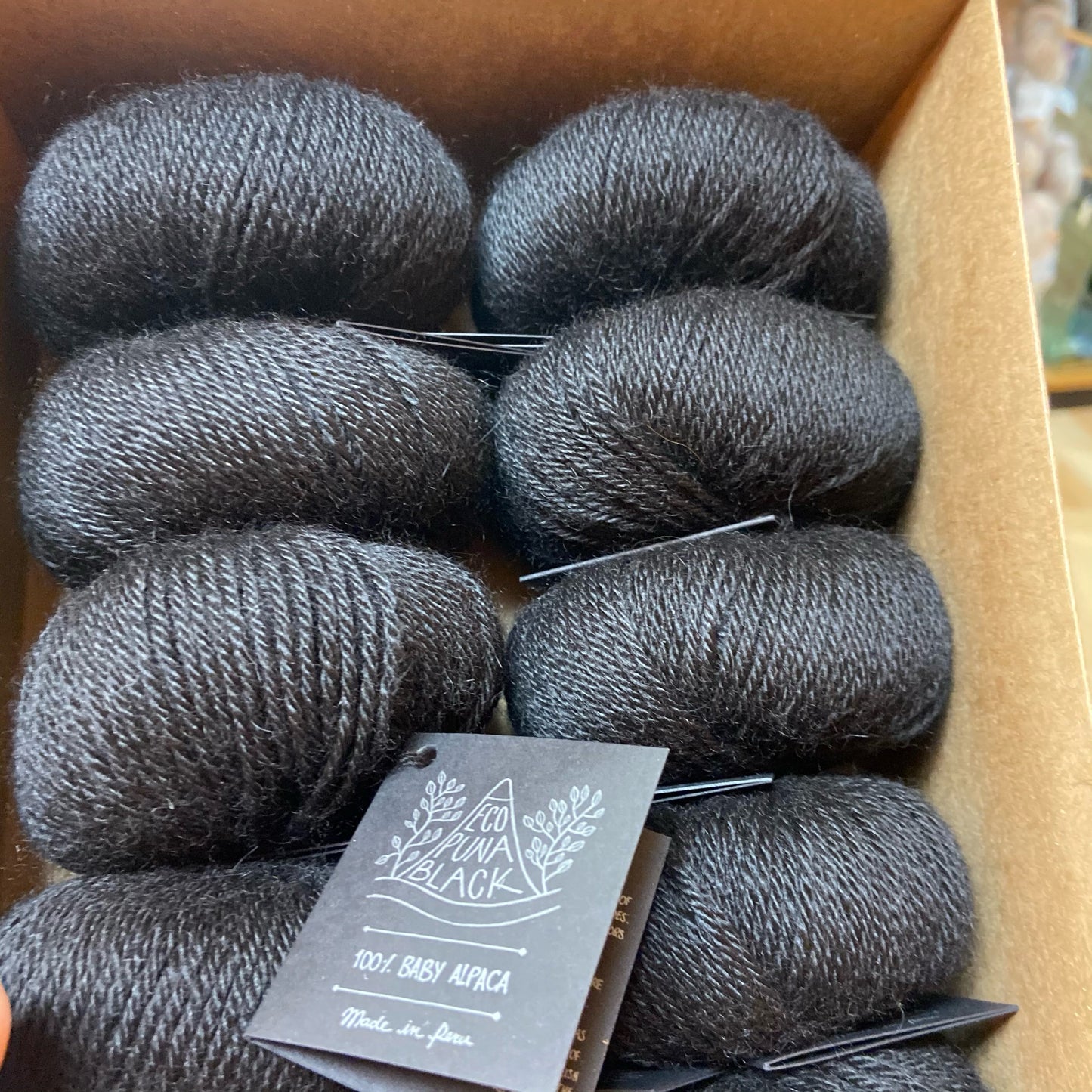 Amano Eco Puna Black Alpaca Knitting Yarn