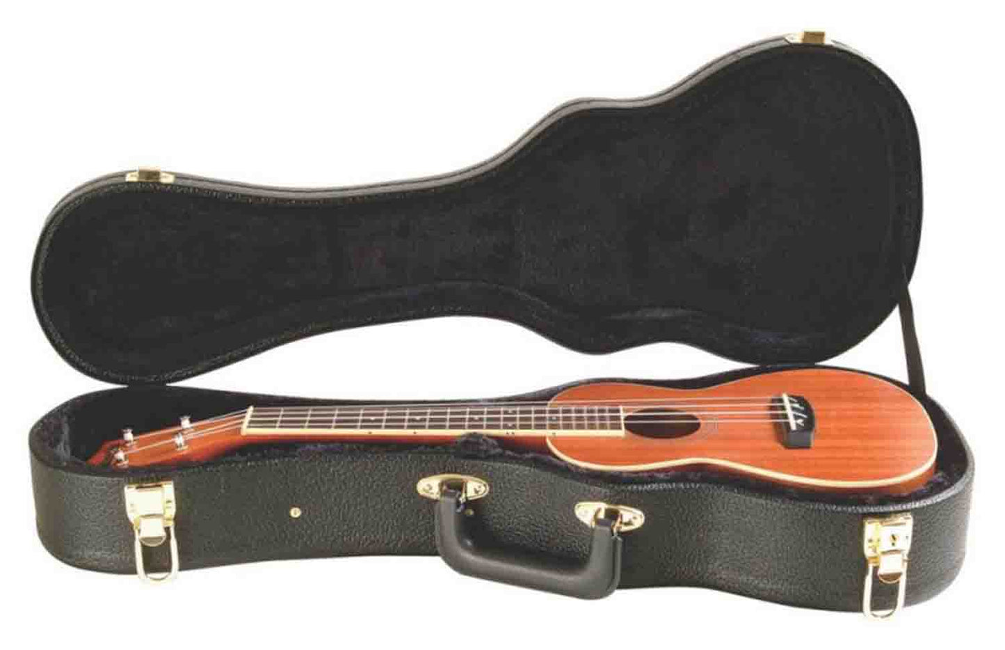 OnStage GCU4004 Concert Ukulele Case - Black - Hollywood DJ