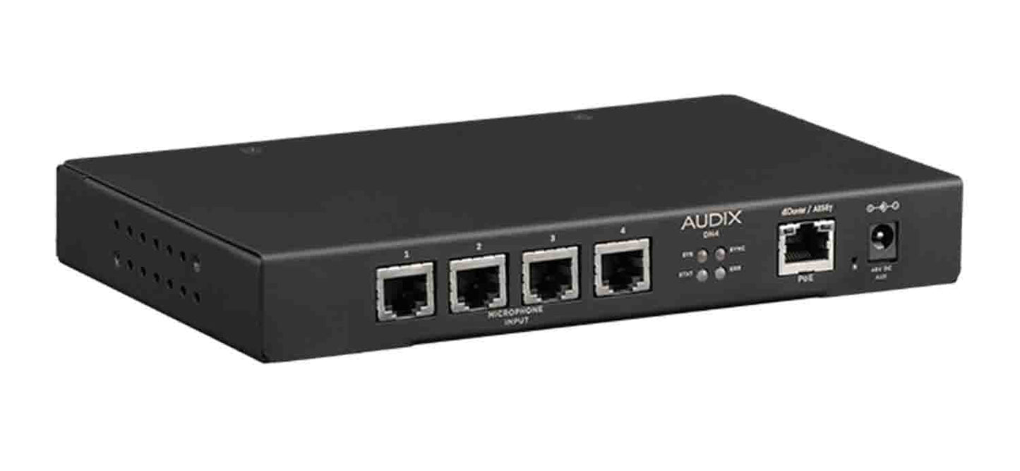Audix DN4 Dante AES67 Integrated Microphone System Interface - Hollywood DJ