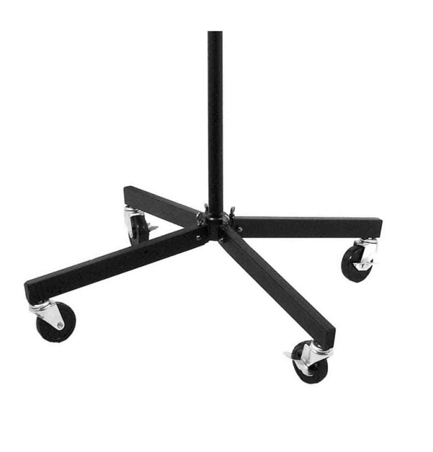 On Stage SB96+ Tripod Studio Mic Boom with 7" Mini Boom Extension and Casters - Hollywood DJ
