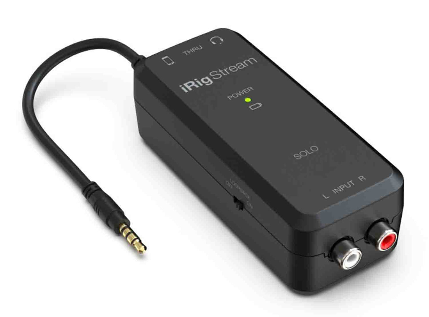 IK Multimedia iRig Stream Solo Ultracompact 3x1 TRRS Audio Interface for Smartphones and Tablets - Hollywood DJ