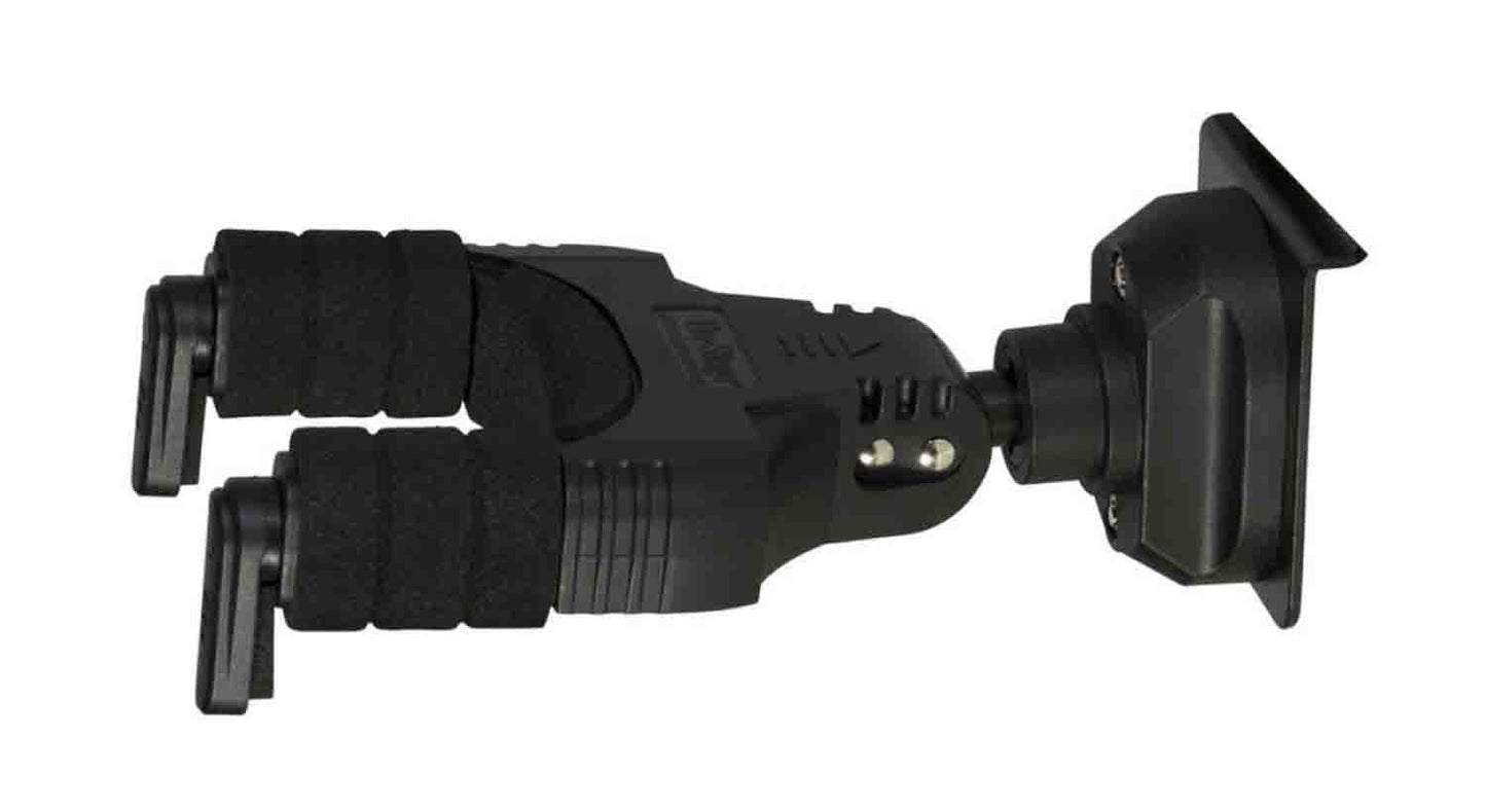 Onstage GS8650 Locking Slatwall Guitar Hanger - Black - Hollywood DJ