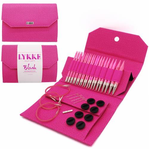 Lykke Blush Birchwood 5 inch Interchangeable Knitting Needle Set