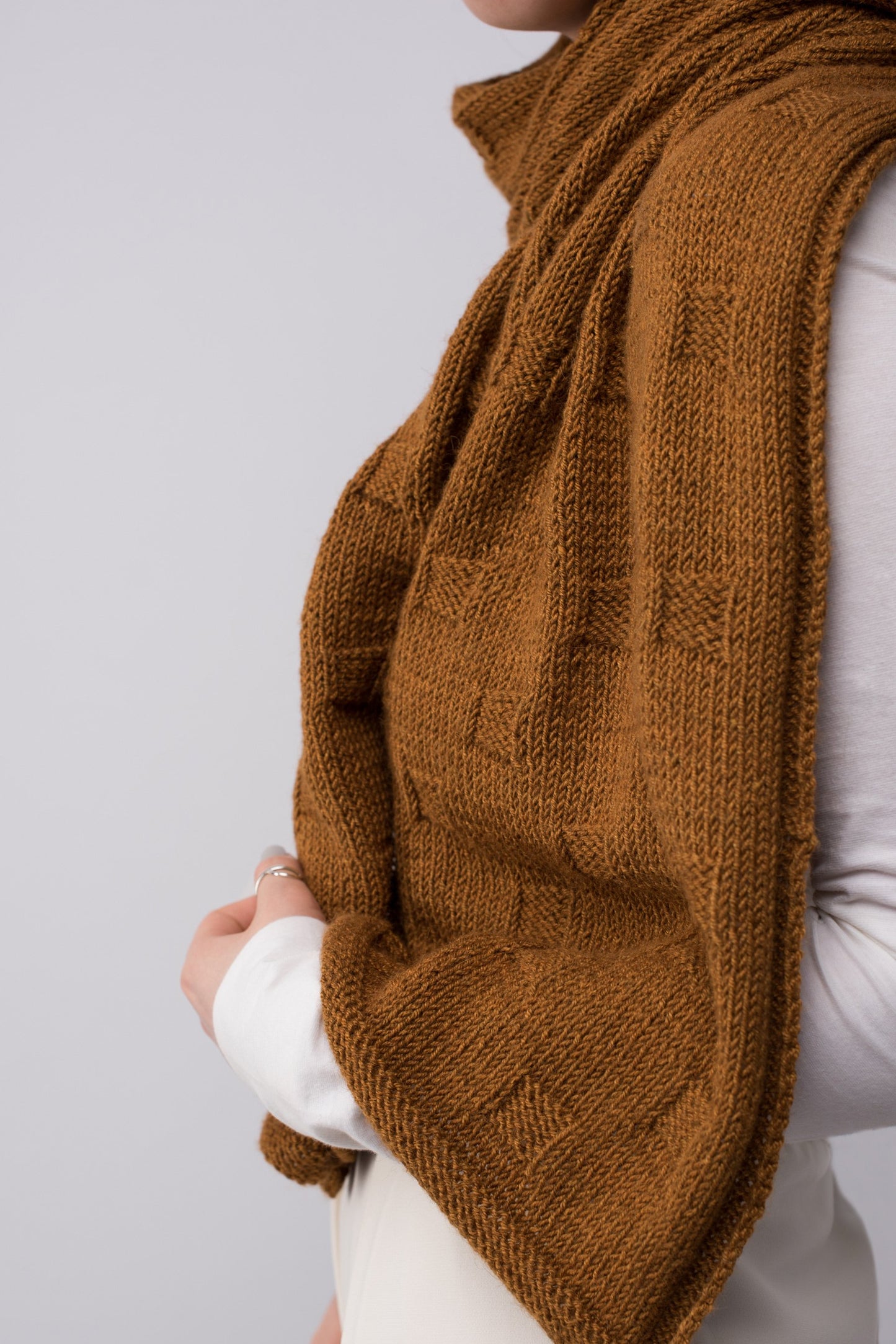 Shibui Knits Motif Textured Wrap (Dune)
