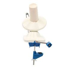 Ball Winder and Umbrella Swift Bundle - Knitters Pride Fixed Table Swift with Royal Replacement Yarn Ball Winder