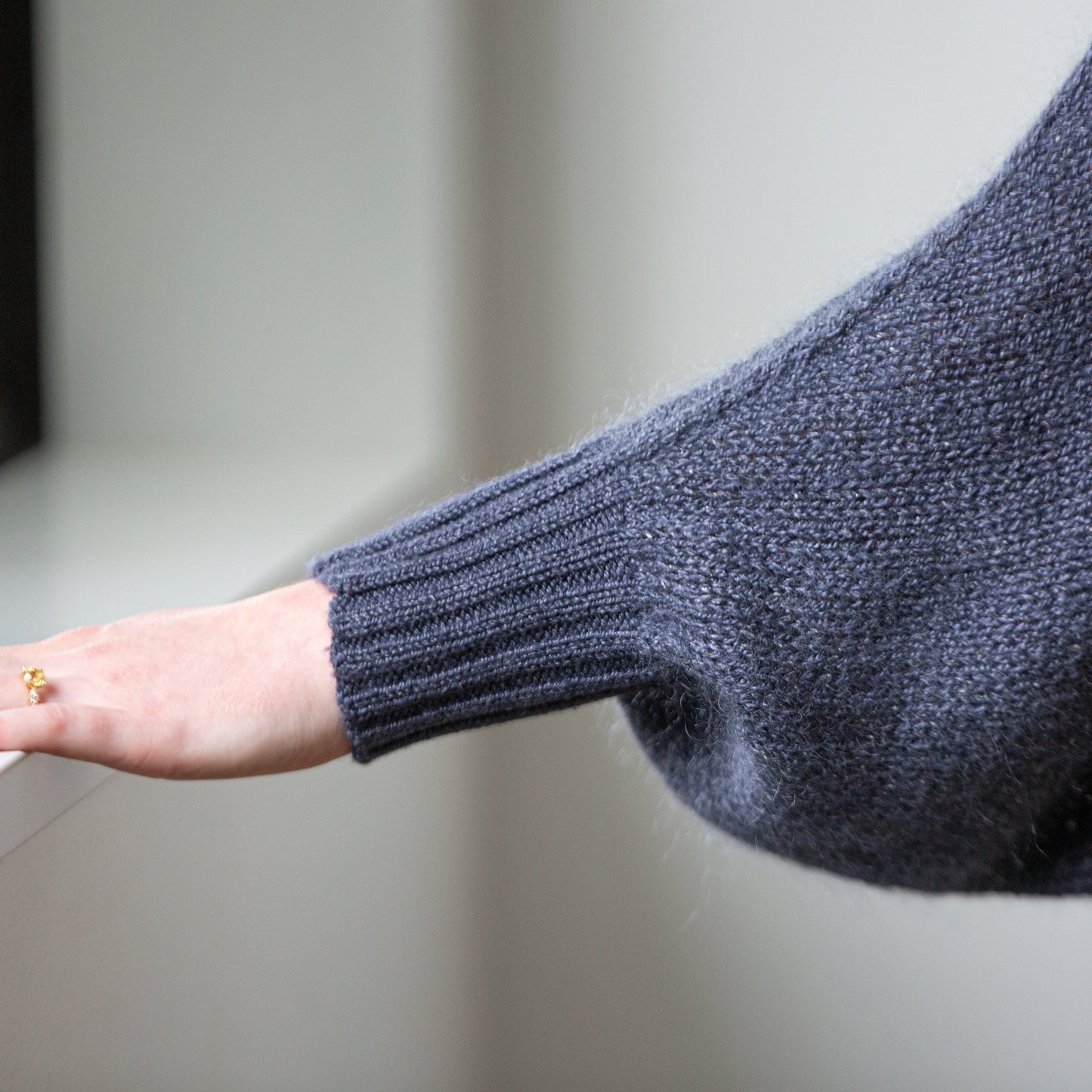 Shibui Knits Virga Cardigan (Tweed Silk Cloud + Lunar)