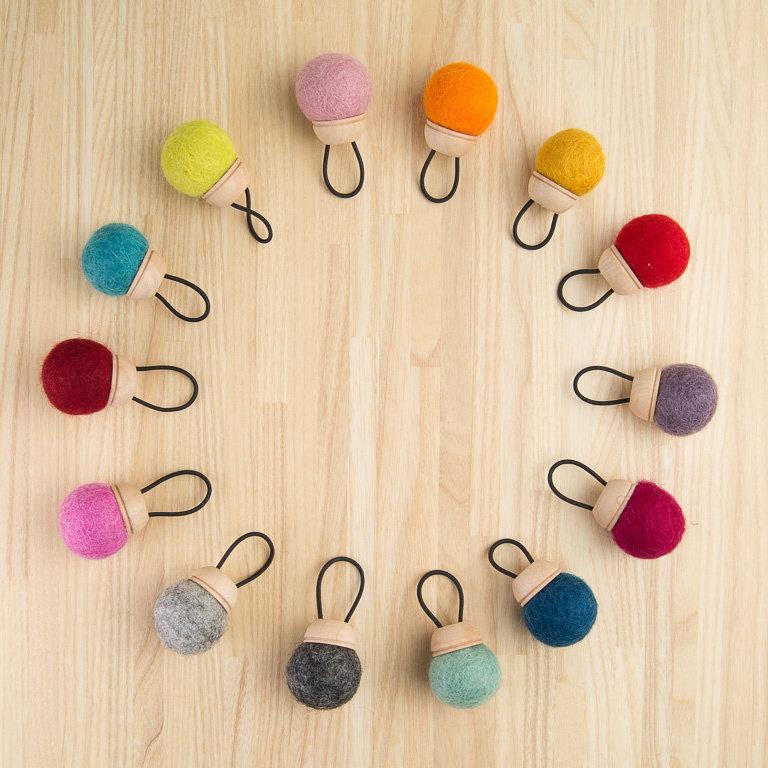 Wool Pin Cushion Ring by Brooklyn Haberdashery assorted