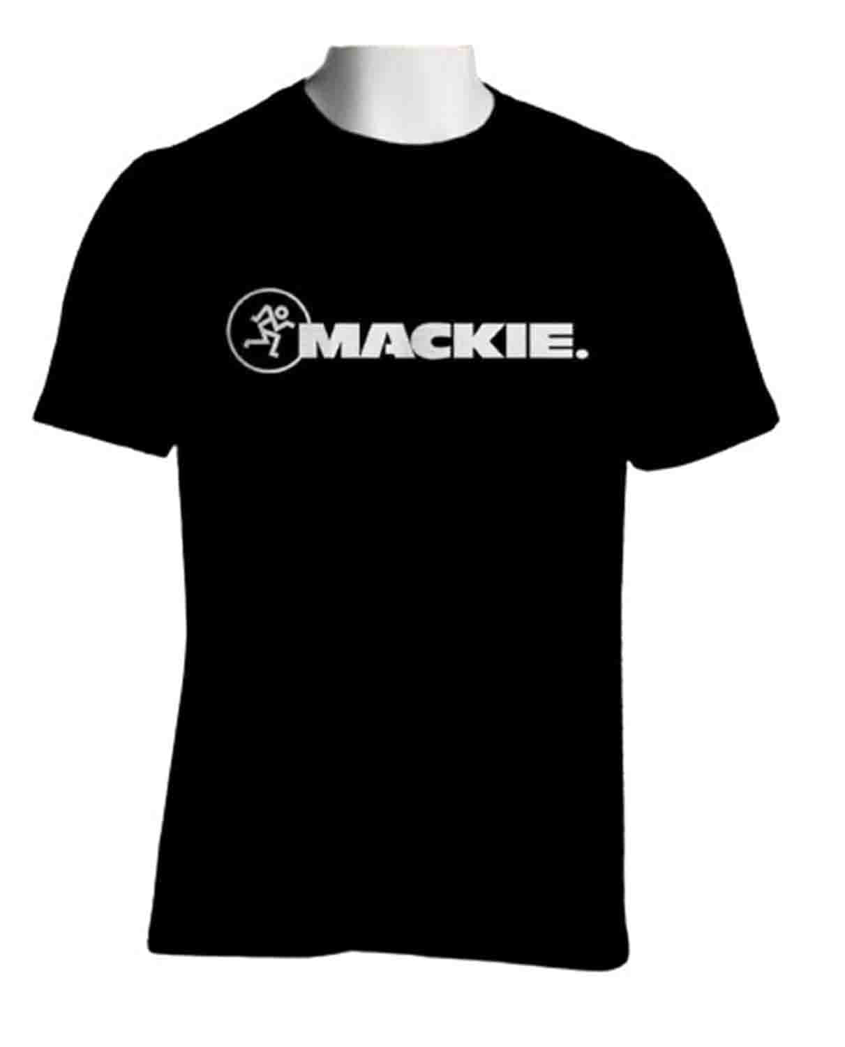 Mackie T-shirt - Large, Large Black T-shirt with White Mackie Logo - Hollywood DJ