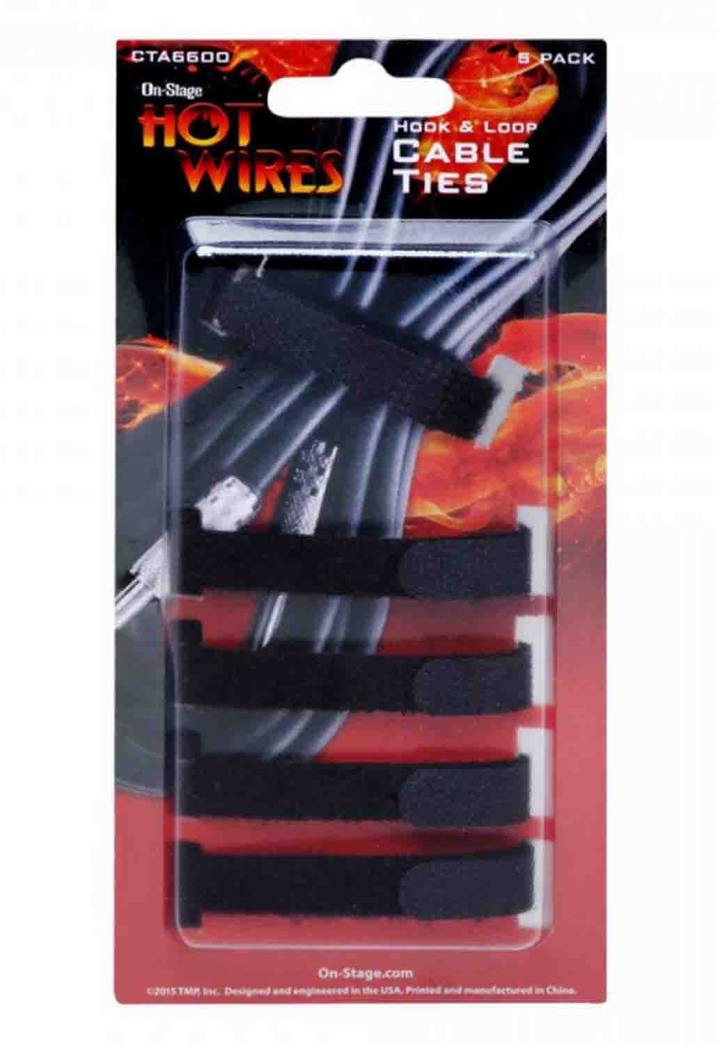 Onstage CTA6600 Cable Ties (5-Pack) - Hollywood DJ