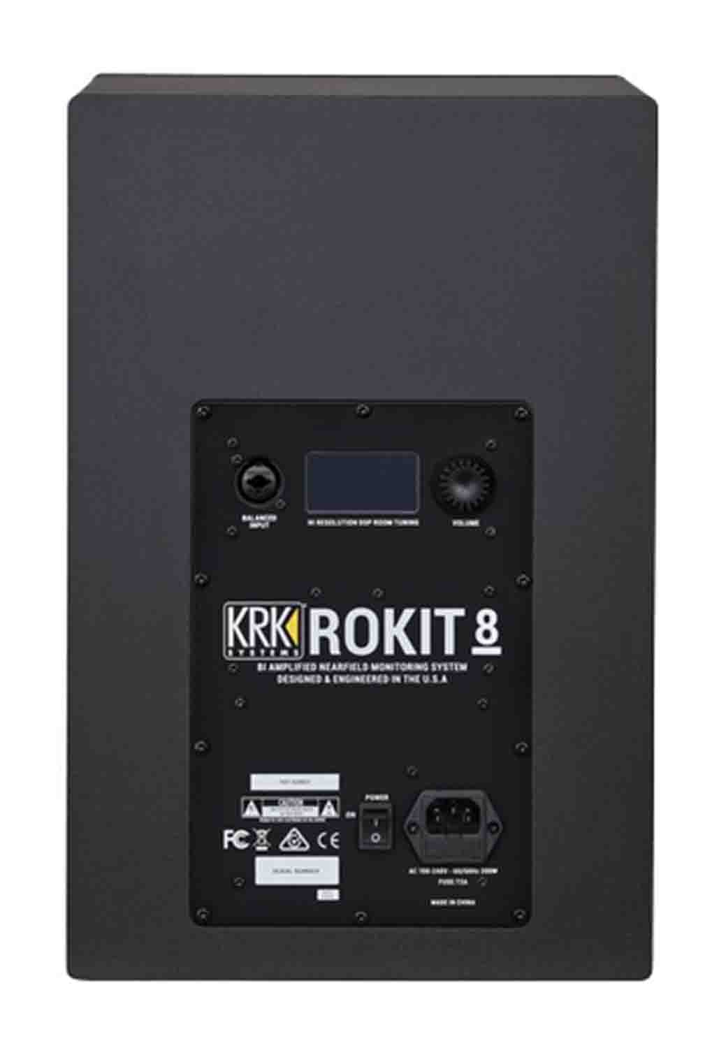 KRK RP8G4-NA 8-inch Powered Studio Monitor - Black - Hollywood DJ