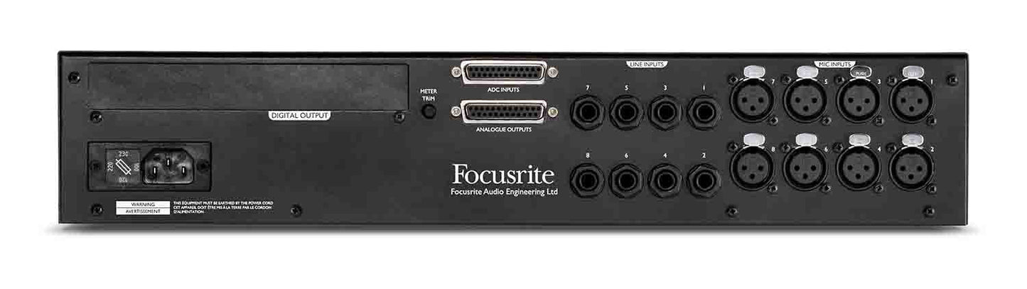 Focusrite Pro ISA 828 MkII 8-Channel Preamp for Mic, Line-Level, and Hi-Z Instruments - Hollywood DJ