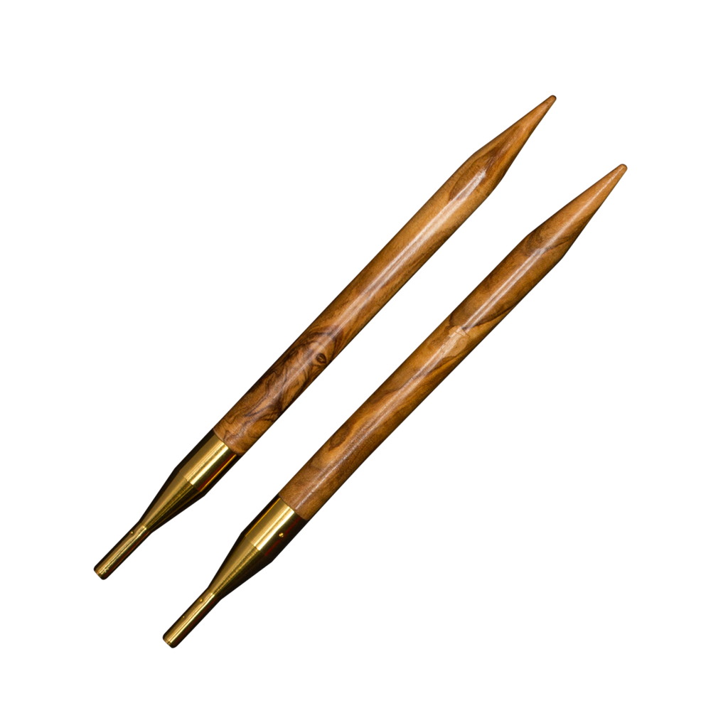 Addi Click Olive Wood Interchangeable Knitting Needle Tips