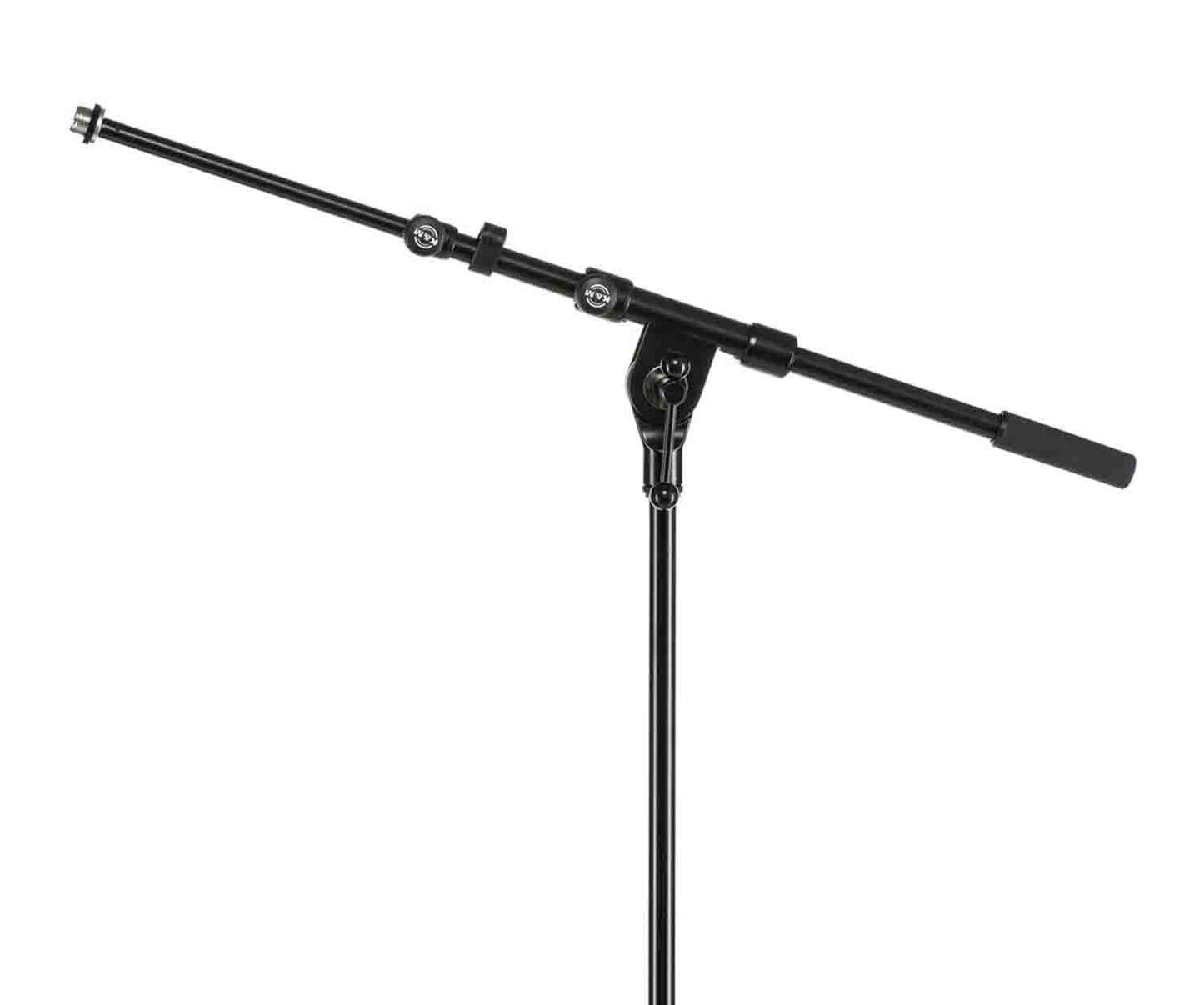 K&M 21090.500.55 Telescoping Boom Microphone Stand - Black - Hollywood DJ