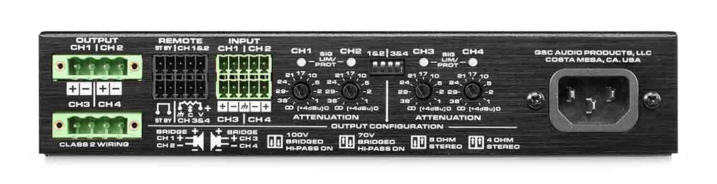 QSC SPA4-60 4-Channel Power Amplifier - Hollywood DJ