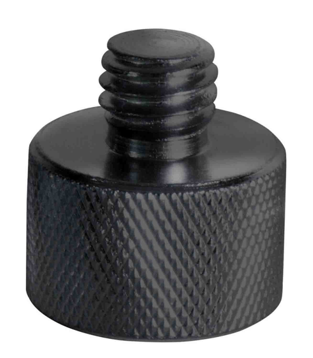 Onstage MA-100B, 3/8 Inches Male to 5/8 Inches Female Mic Screw Adapter - Black - Hollywood DJ