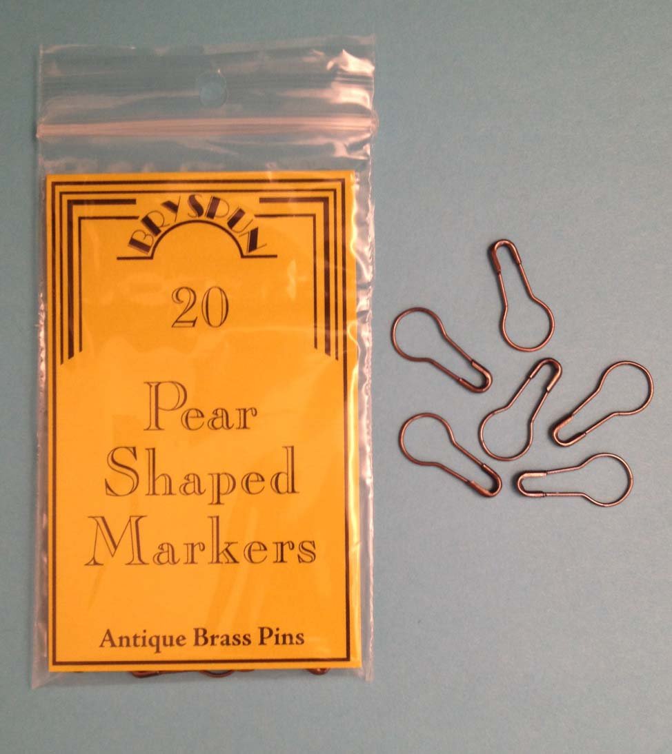 Bryspun Pear-Shaped Brass Stitch Markers
