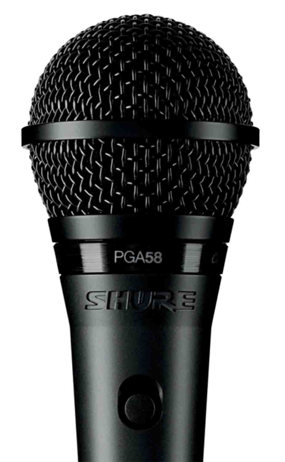 Shure PGA58 Cardioid Dynamic Vocal Microphone - Hollywood DJ