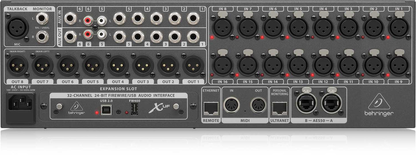 Behringer X32 RACK, 40-Input 25-Bus Digital Rack Mixer With USB Audio Interface - Hollywood DJ