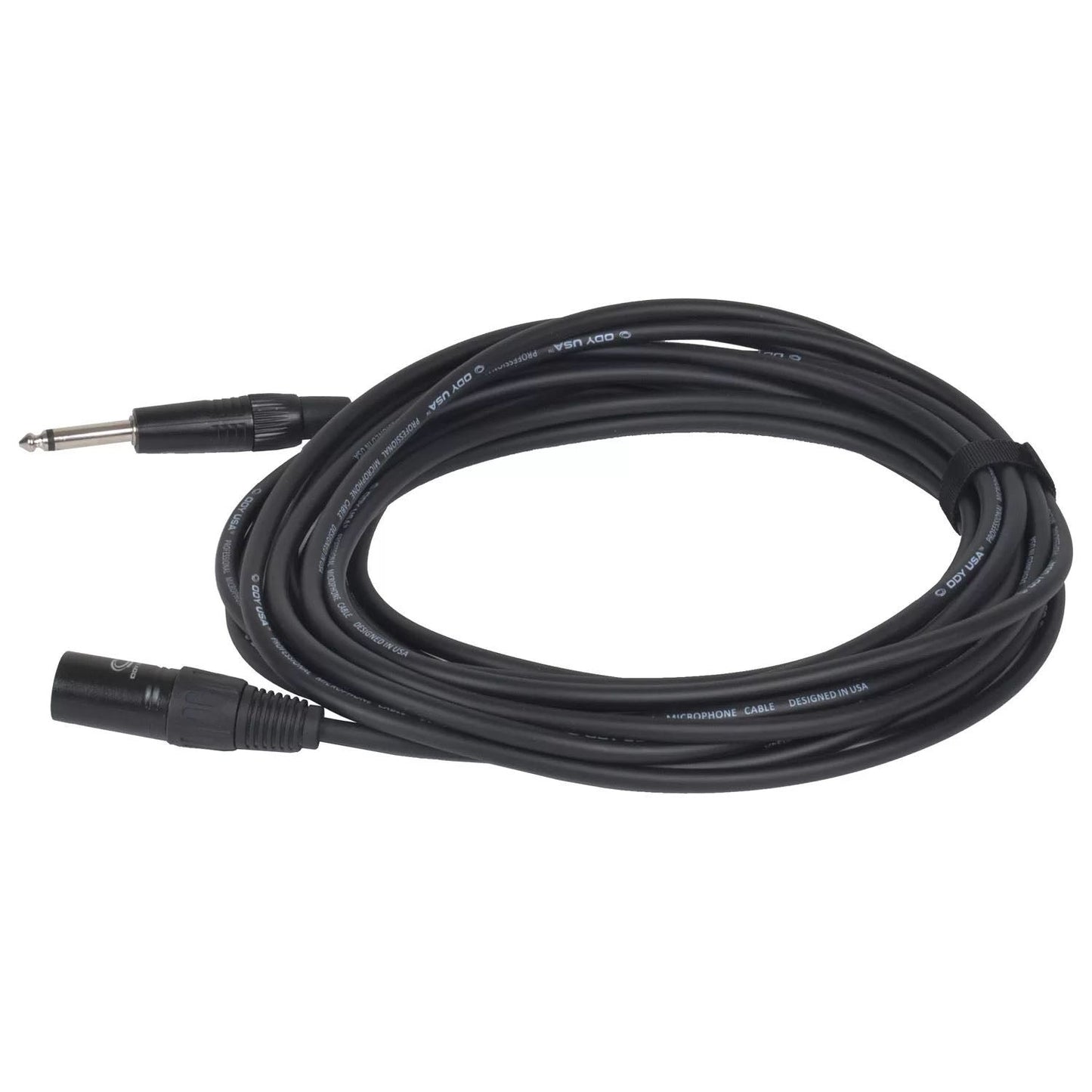 Odyssey OSP125PXM XLR Male to Mono 1/4″ Male Pro Unbalanced Microphone Cable - 25 Feet - Hollywood DJ