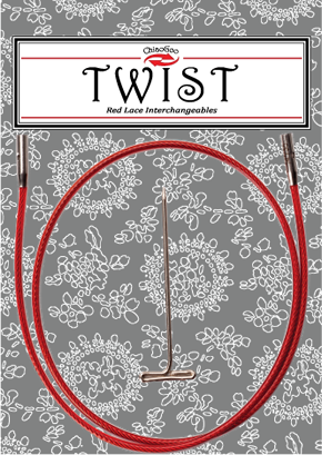 ChiaoGoo Twist Stainless Steel Interchangeable Red Cables