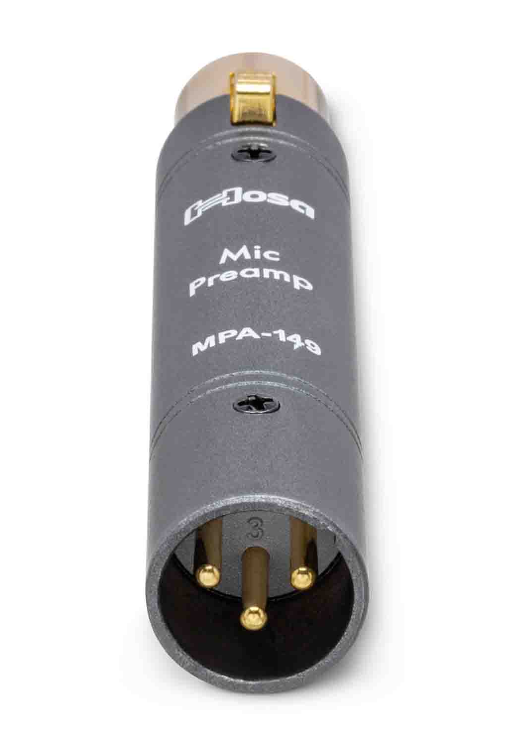Hosa Technology MPA-149 XLRM to XLRF Active Preamplifier - Hollywood DJ