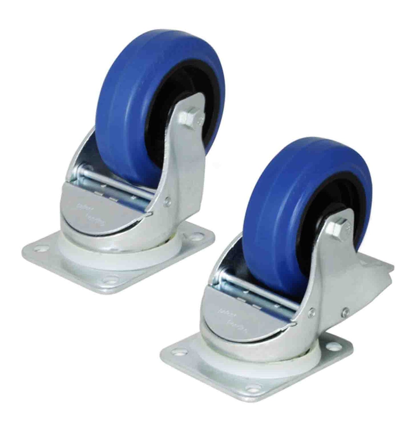 ProX XZF-W0985-AUTO, Automatic Braked Swivel 4" Castor - Blue - Hollywood DJ