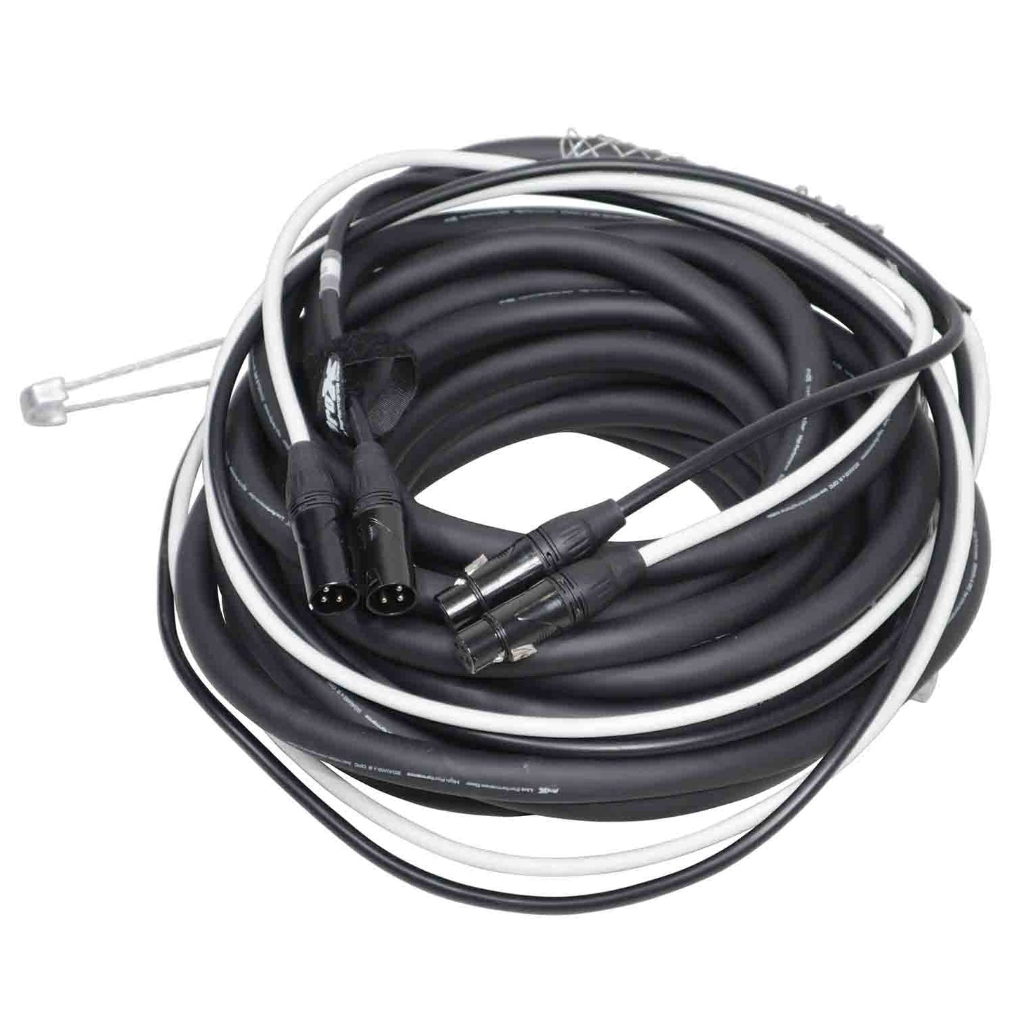 ProX XC-DXLR50 Balanced Dual XLR-M to Dual XLR-F High Performance Audio Cable - 50 Feet - Hollywood DJ