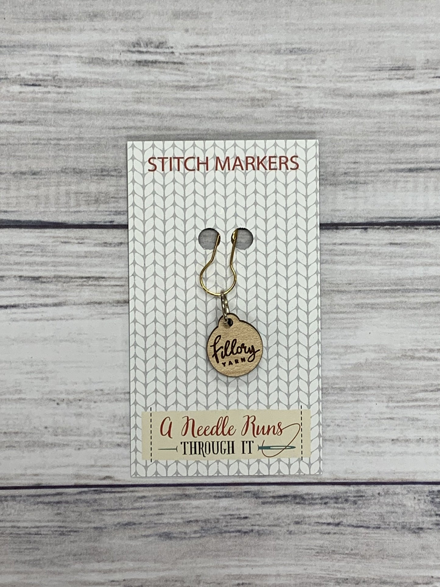 Fillory Wooden Stitch Markers by A Needle Runs Through It
