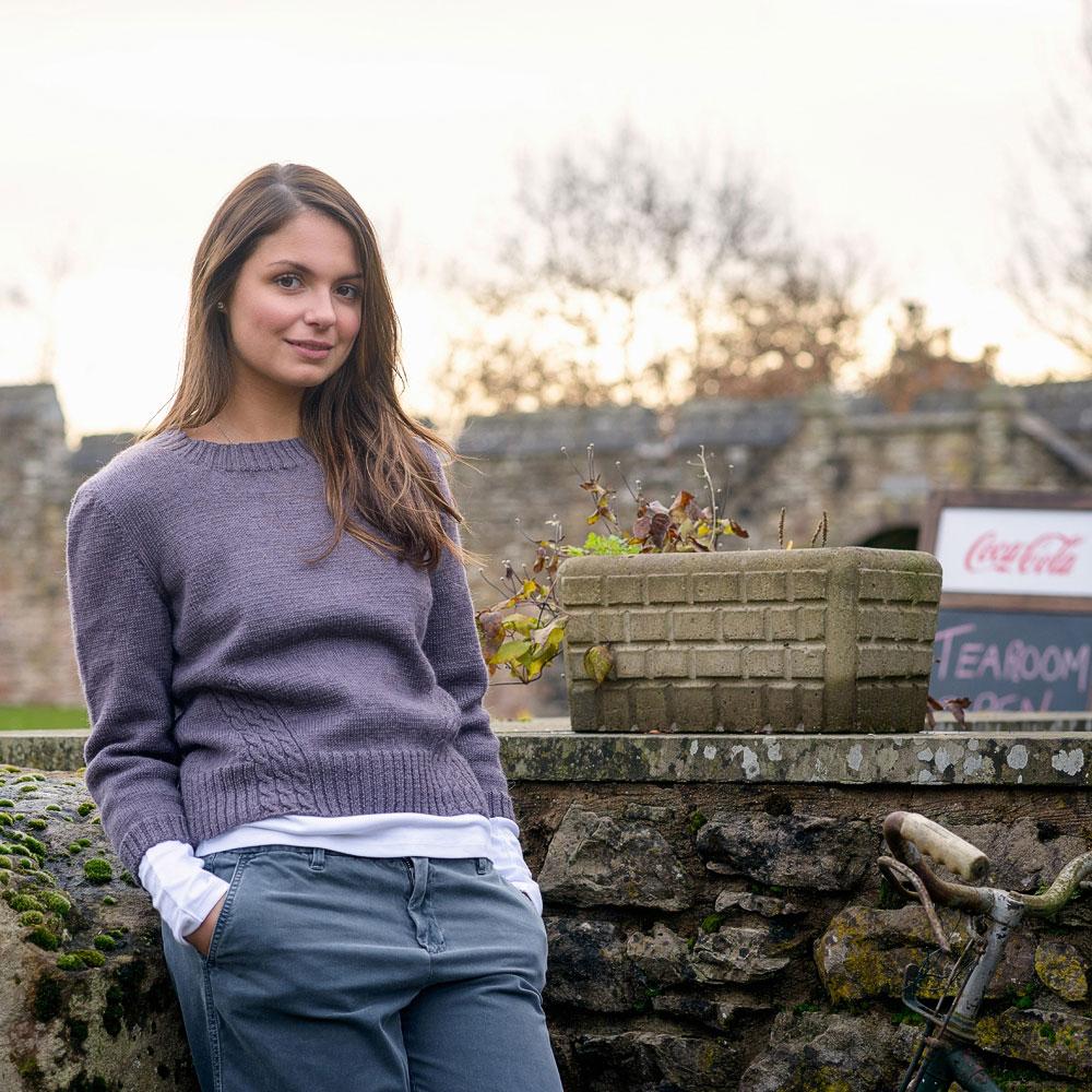The Fibre Co. Foundations: Cumbria Fingering - Travelling Cable Sweater (PDF Download)
