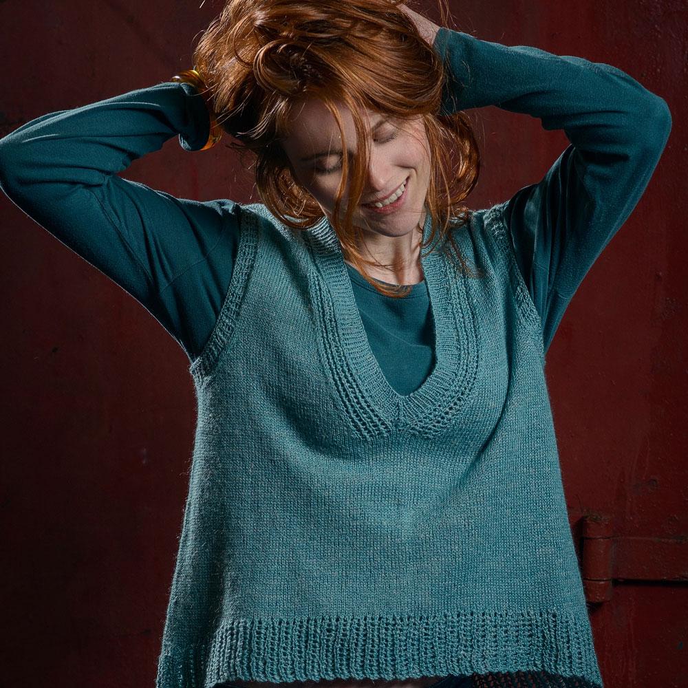The Fibre Co. Meadow V-Neck Sleeveless Top (PDF Download)
