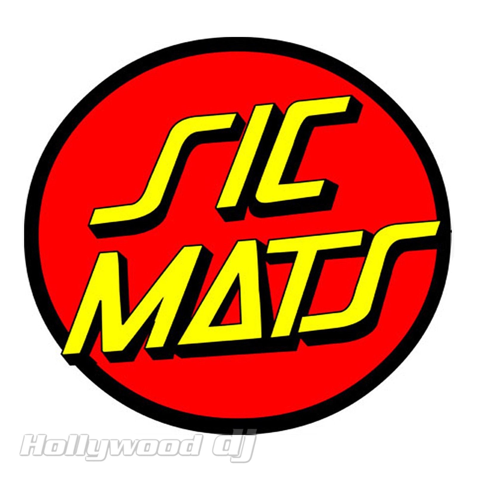 Sicmats DJ Turntable Slipmats 'SANTA CRUZ' Slip Mat Sic Mats Scratch Pad - Pair - Hollywood DJ
