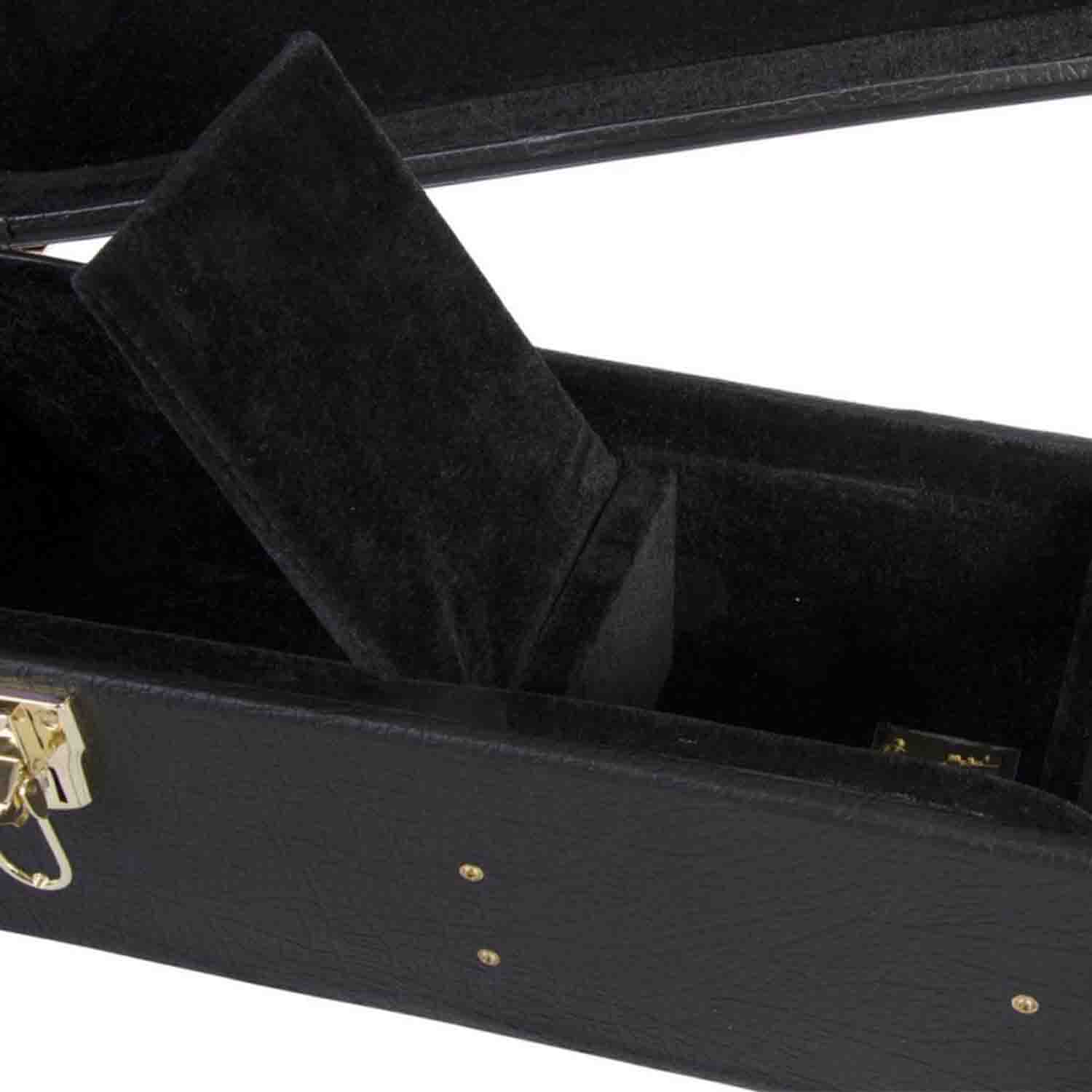 OnStage GCA5600B Hardshell Jumbo Acoustic Guitar Case - Black - Hollywood DJ