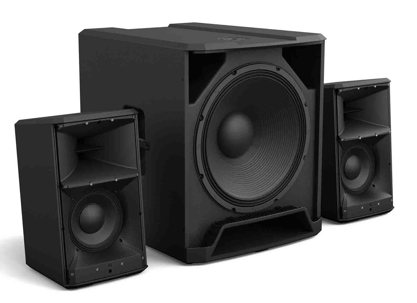 LD Systems DAVE 18 G4X Compact 2.1 Powered PA System with Bluetooth and Mixer - 2000W RMS