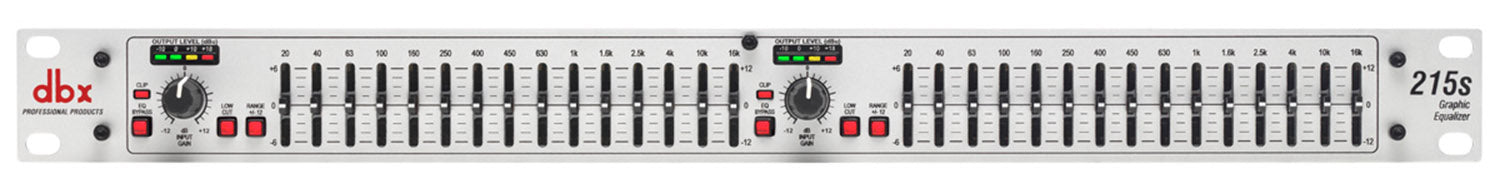 DBX 215S Dual Channel 15-Band Equalizer - Hollywood DJ