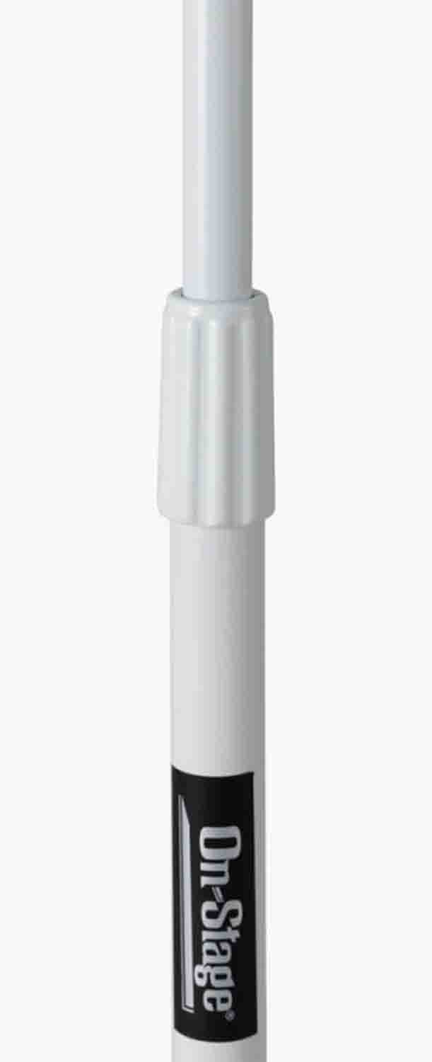 OnStage MS7801W Euro-Boom Mic Stand - White - Hollywood DJ