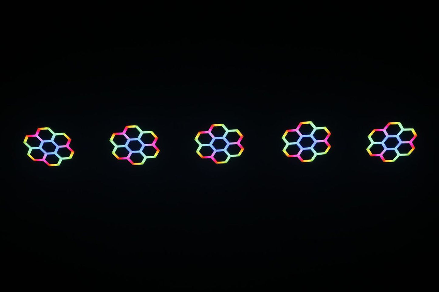 JMAZ Versa Flex Par TRON7, 7 x 10-Watt (RGBW) LEDs and 60 x 0.2 Watt RGB LEDs - Pair - Hollywood DJ