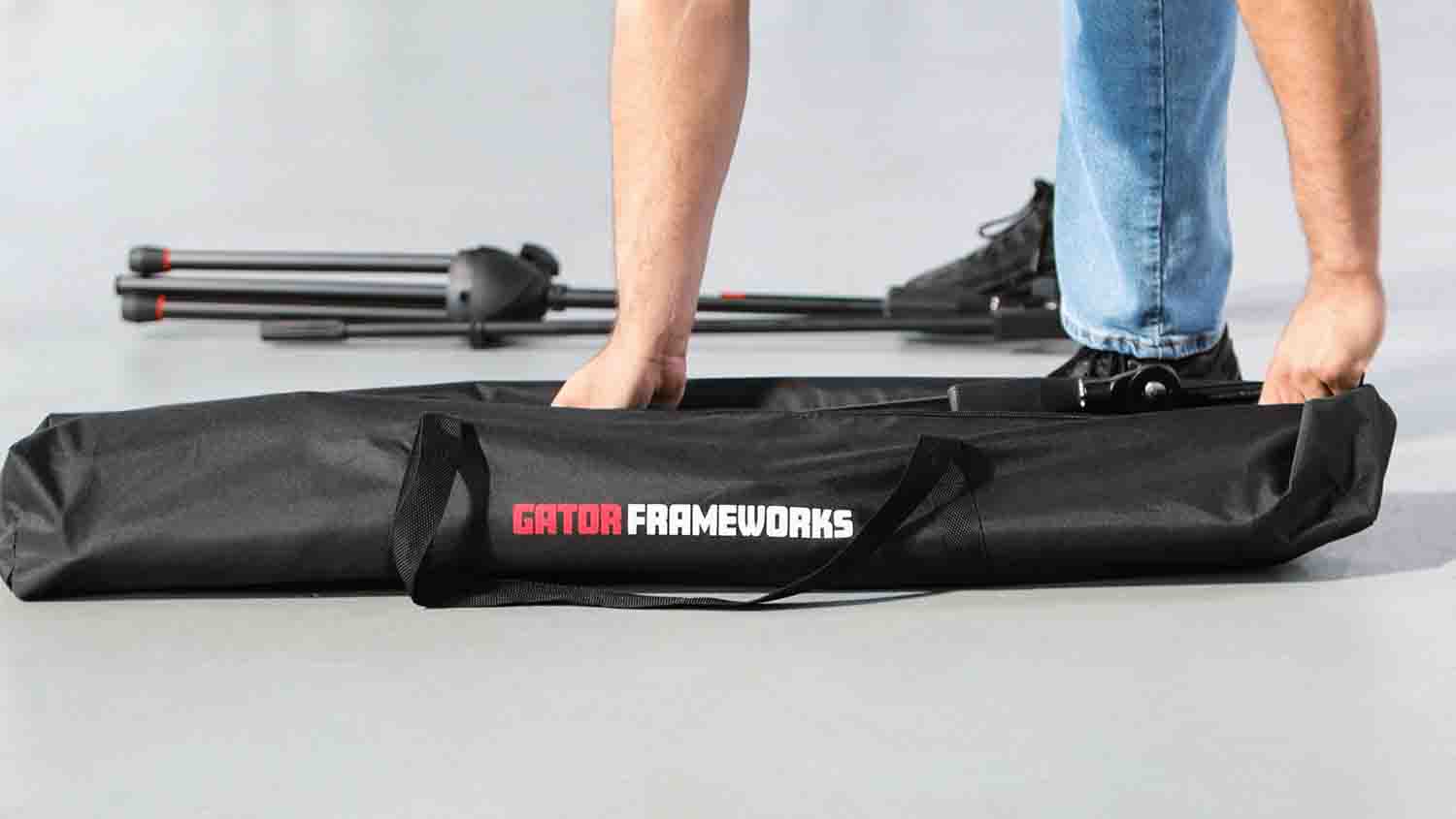Gator GFW-MIC-6PACKBG Microphone Boom Stand with Carry Bag - 6 Pack - Hollywood DJ