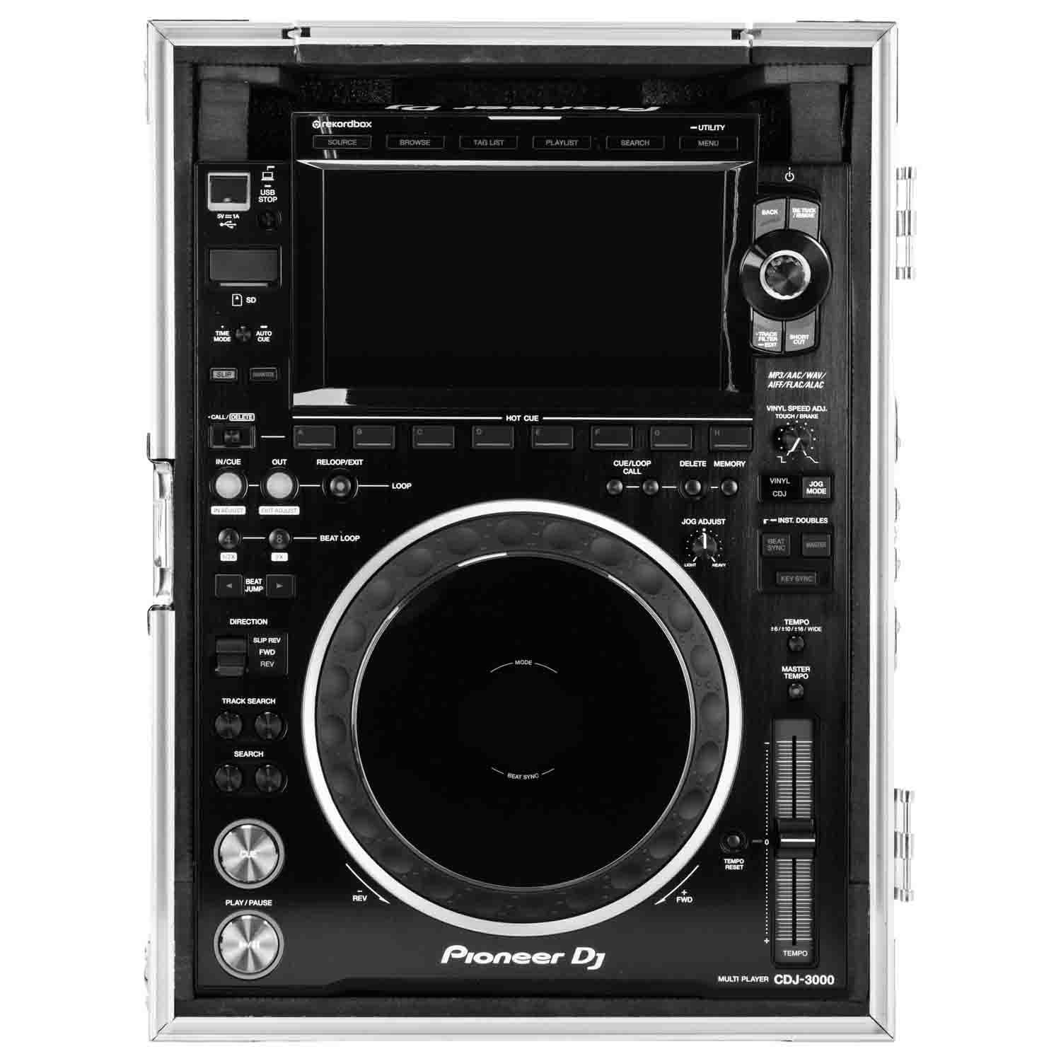 Odyssey FZ3000 DJ Flight Case for Pioneer CDJ3000 with Removable Back Panel - Hollywood DJ