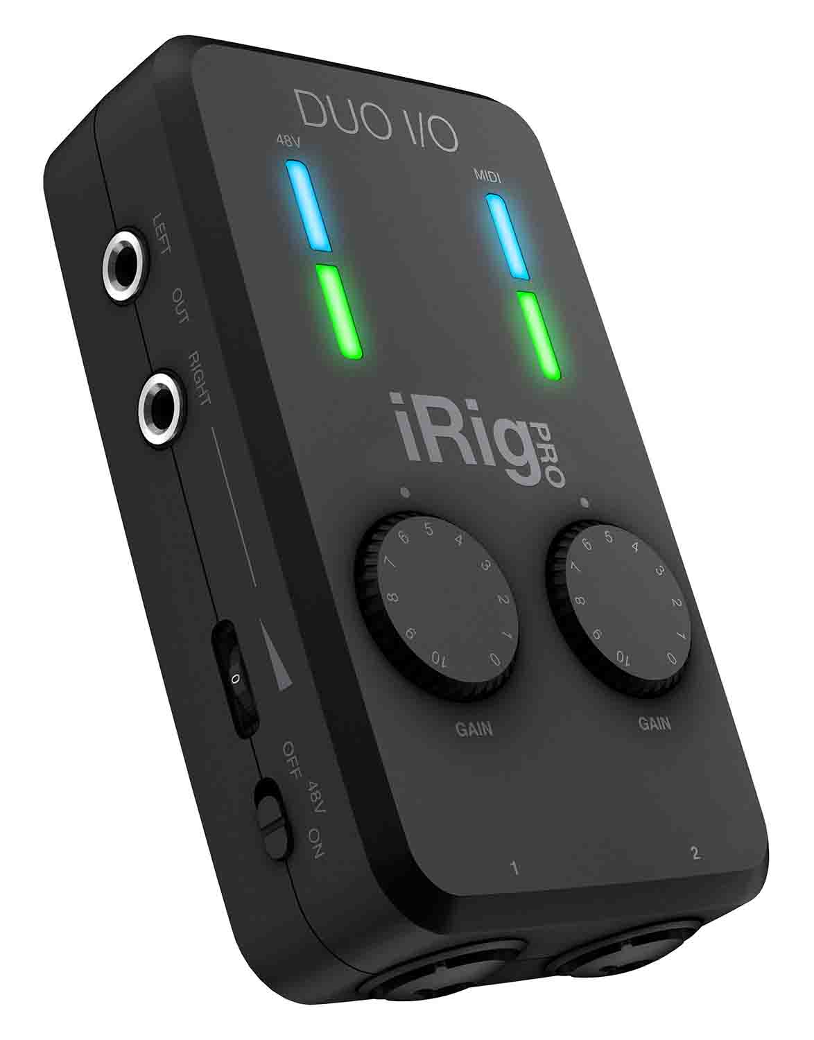 IK Multimedia iRig Pro Duo I/O 2-Channel Audio/MIDI Interface for Mobile Devices and Computers - Hollywood DJ